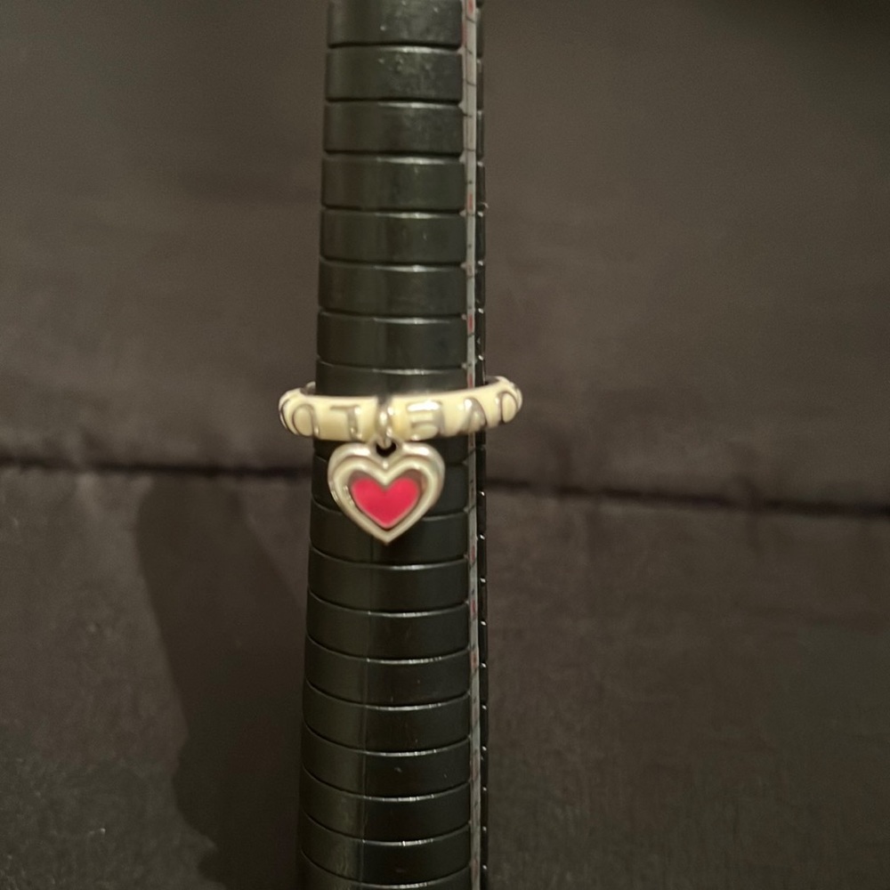 Ring with heart charm